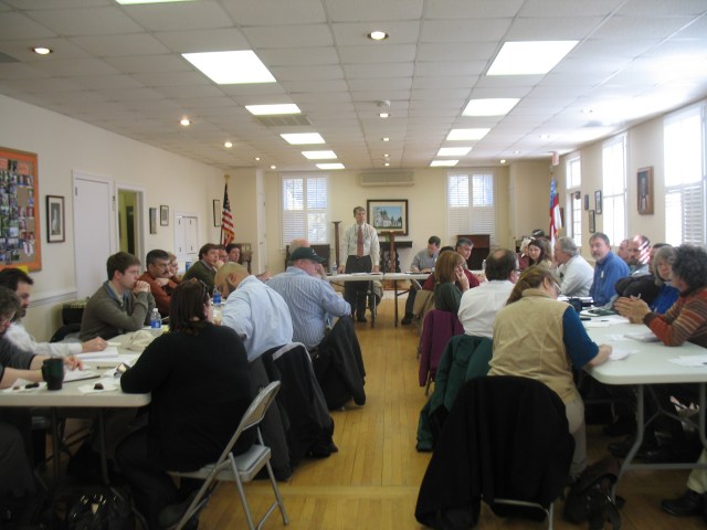 Mr. Bricker presides over the meeting of the State Technical committee